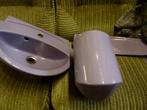 vintage lila wastafel fonteintje lavabo 80er-90er jaren, Ophalen, Huis en Inrichting