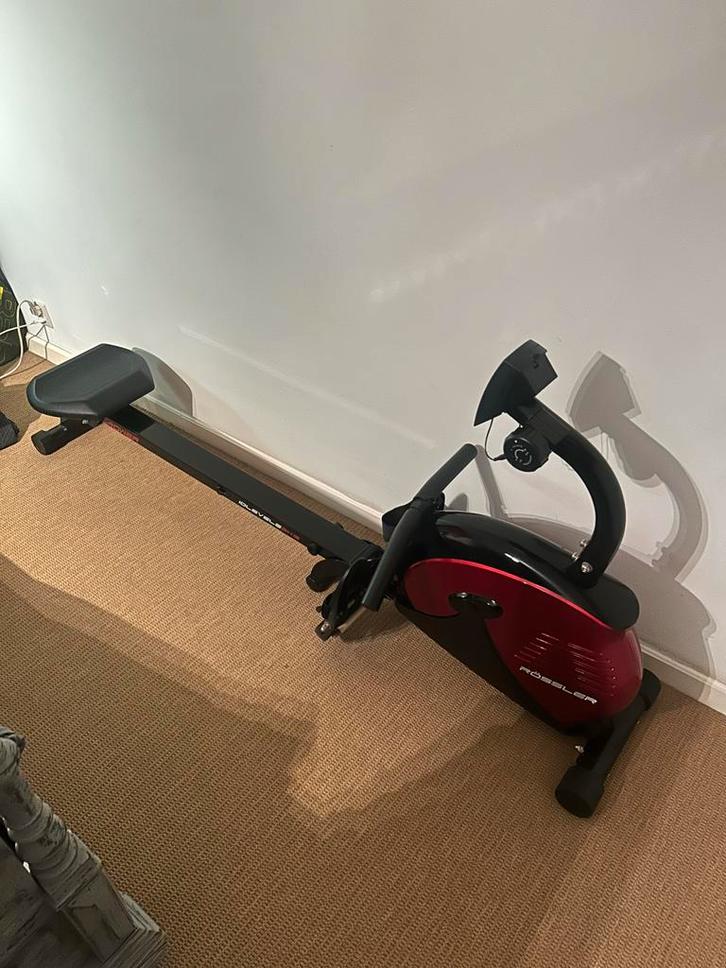 Roeitrainer Rössler - Perfect voor thuis!, Sport en Fitness, Fitnessapparatuur, Gebruikt, Roeitrainer, Armen, Metaal, Ophalen