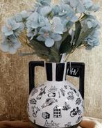 Kettlebell Vaas Dutch Design incl bloemen, Huis en Inrichting, Overige kleuren, Nieuw, Ophalen of Verzenden, Glas
