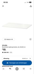 3 x IKEA Platsa Spildra Bovenblad - Nieuw in doos, Ophalen, 50 tot 100 cm, Nieuw, Tafelblad