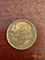 munt Frankrijk 50 francs 1951 B, Ophalen of Verzenden, Frankrijk, Losse munt