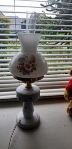 Vintage Staaande Lamp met Bloemmotief, Ophalen of Verzenden, Gebruikt