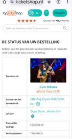 Tickets Guns n Roses, Twee personen, Juni