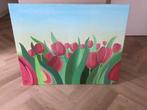 Tulpen schilderij, Ophalen