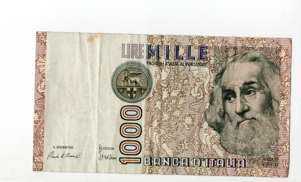 Italië 1000 Lire 1982, Postzegels en Munten, Bankbiljetten | Europa | Niet-Eurobiljetten, Verzenden, Italië, Los biljet