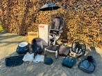 Stokke Xplory zwarte kinderwagen met toebehoren en Maxicosi, Zo goed als nieuw, Verstelbare duwstang, Ophalen, Kinderwagen