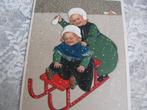Antieke Kaart / Marie Flatscher - Kinderen op de Slee, Verzamelen, Ansichtkaarten | Themakaarten, Feest(dag), Ongelopen, Voor 1920
