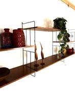Vintage XL teakhouten wandrek, WHB Germany ‘60, Huis en Inrichting, Woonaccessoires | Wandplanken en Boekenplanken, Ophalen of Verzenden