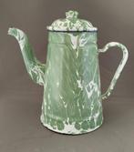 mooie  gemarmerde emaille koffiepot, Antiek en Kunst, Antiek | Emaille, Ophalen of Verzenden