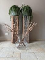 Grote Glazen Vaas - Prachtige Decoratie, Ophalen, Wit, Minder dan 50 cm, Glas
