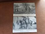 2 zeer oude paarden kaarten, Ophalen of Verzenden, Voor 1920, Ongelopen
