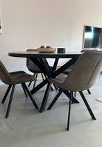 Eetkamerstoelen Bas - stof Cowboy - olijfgroen 4stuks, Huis en Inrichting, Stoelen, Ophalen, Zo goed als nieuw, Overige kleuren