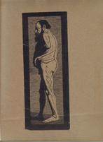 Chris Lebeau houtsnede " Staande Mannenfiguur", Antiek en Kunst, Ophalen