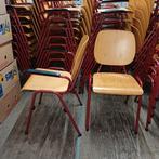 125 x zeer nette partij stoelen kerk school stoelen, Ophalen, Gebruikt, Bruin, Vijf, Zes of meer stoelen