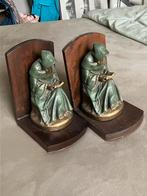 Van Paridon, set boekensteunen, religieus, lezende monikken, Ophalen