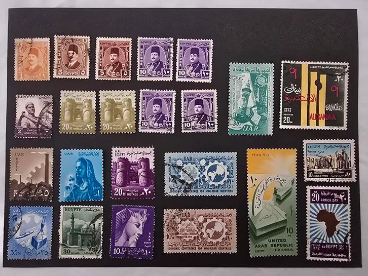 Kaveltje Egypte - Diverse Uitgiften, Postzegels en Munten, Postzegels | Afrika, Gestempeld, Egypte, Ophalen of Verzenden