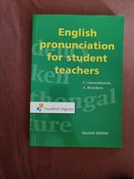 C. Gussenhoven - English pronunciation for student teachers, Boeken, C. Gussenhoven, Ophalen of Verzenden, Zo goed als nieuw, Nederlands