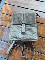 Zgan leren rugzak Micmacbags olijfgroen, Ophalen of Verzenden, Zo goed als nieuw, 25 tot 40 cm
