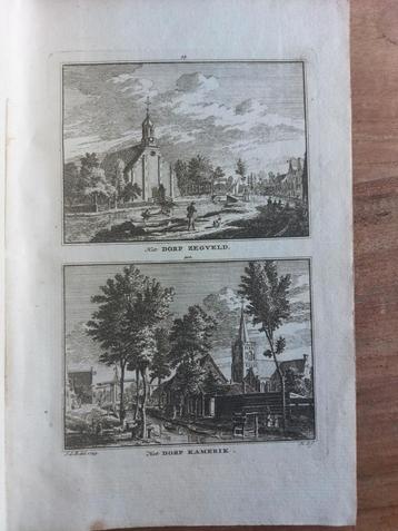99-100 / Dorp Zegveld en Kamerik Kopergravure 18e eeuw beschikbaar voor biedingen