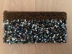 Clutch tasje portemonnee met gekleurde kralen, Ophalen of Verzenden, Zo goed als nieuw, Overige kleuren, Avondtasje