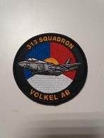 313 SQN Volkel AB badge 10cm, Verzenden, Luchtmacht, Nederland, Embleem of Badge