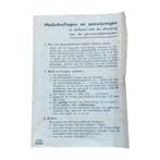Medeelingen en Aanwijzingen Persoonsbewijs, Ophalen of Verzenden, Nederland