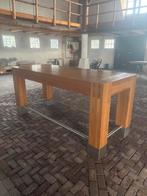 Robuuste Statafel Hout/Metaal, Huis en Inrichting, Tafels | Statafels, Ophalen of Verzenden, Zo goed als nieuw