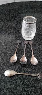 6xKROVintage GEMA 835 Zilveren Lepel Souvenir, Ophalen of Verzenden