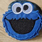 Strijk embleem applicatie Patch Koekiemonster, D, Nieuw, Ophalen of Verzenden, D