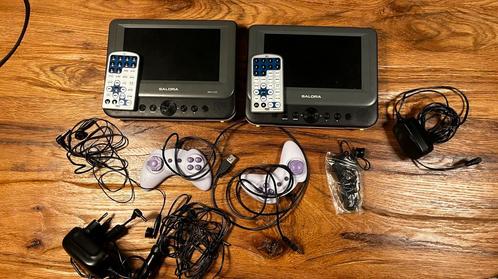 Salora DVP7748DUO+GC - Portable DVD speler, Audio, Tv en Foto, Dvd-spelers, Gebruikt, Dvd-speler, Overige merken, Draagbaar, Ophalen of Verzenden