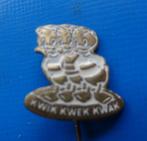 Kwik Kwek & Kwak Zeldzaam Wit speldje, Verzamelen, Verzenden, Gebruikt, Dier of Natuur, Speldje of Pin