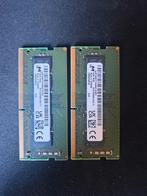 2x DDR4 laptop RAM - 3200 Mhz, DDR4, Ophalen of Verzenden, Zo goed als nieuw, Laptop