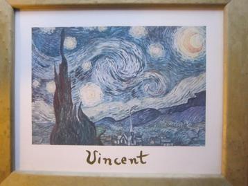 VINCENT van GOGH, 2 Leuke Prenten Sterrennacht/Cafe Terras beschikbaar voor biedingen