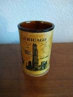 Bierpul hout en glas Chicago, Verzamelen, Biermerken, Pul(len), Ophalen of Verzenden, Zo goed als nieuw