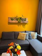 Industriële plantenbak met planten - 120cm, Ophalen, Zo goed als nieuw