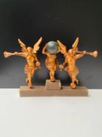 Antieke houten beeldjes voor schippers klokje, Antiek en Kunst, Ophalen of Verzenden