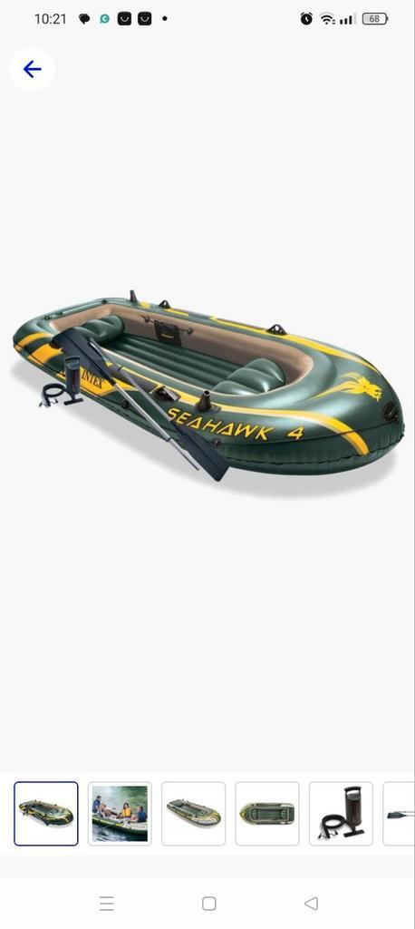 Seahawk 3 persoons roeibootje 1x gebruikt, Watersport en Boten, Kano's, Zo goed als nieuw, Overige typen, Ophalen of Verzenden