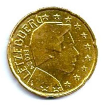 20 eurocent Luxemburg 2013 - fraai exemplaar beschikbaar voor biedingen