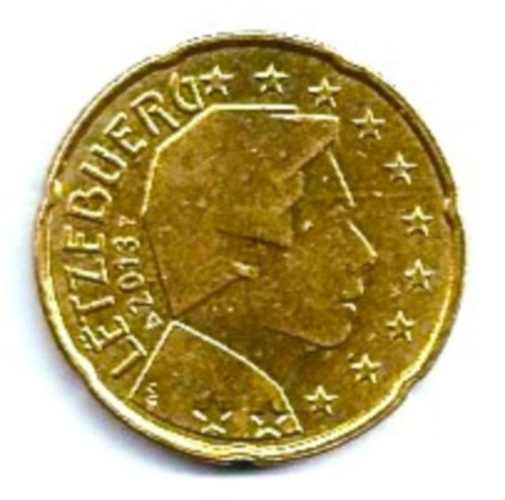 20 eurocent Luxemburg 2013 - fraai exemplaar, Postzegels en Munten, Munten | Europa | Euromunten, Losse munt, 20 cent, Luxemburg