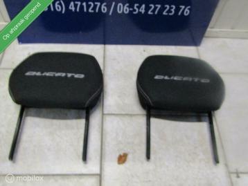 Hoofdsteun fiat ducato + opdruk in zwarte stof 06 t/m nu beschikbaar voor biedingen