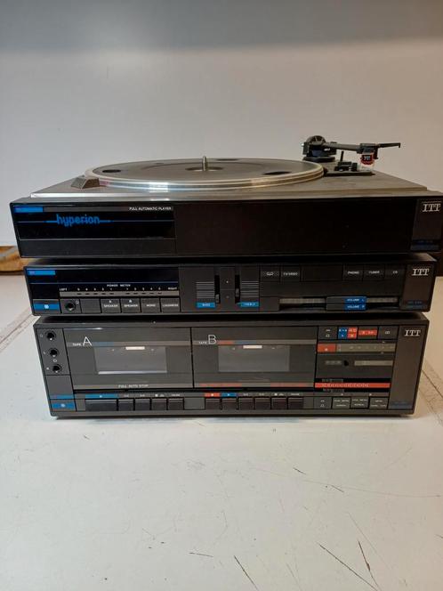 Vintage ITT Hypherion audioset (niet werkend), Audio, Tv en Foto, Stereo-sets, Niet werkend, Cassettedeck, Overige merken, Losse componenten
