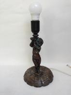 lamp in Art Deco stijl met koper of brons cherubijn., Antiek en Kunst, Ophalen