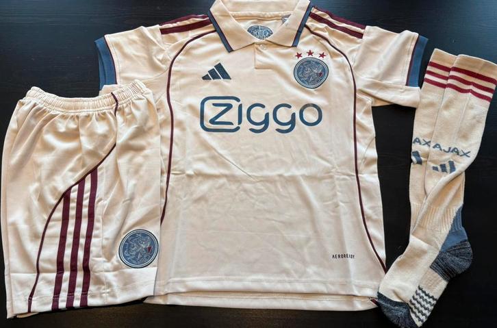 Ajax 3e tenue 25/26 nieuwste, Kinderen en Baby's, Kinderkleding | Kinder-kledingpakketten, Nieuw, One size, Ophalen of Verzenden
