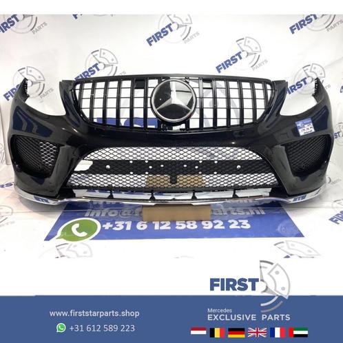 W166 GLE 43 AMG VOORBUMPER ZWART + GT GRIL origineel Mercede, Auto-onderdelen, Carrosserie en Plaatwerk, Bumper, Mercedes-Benz