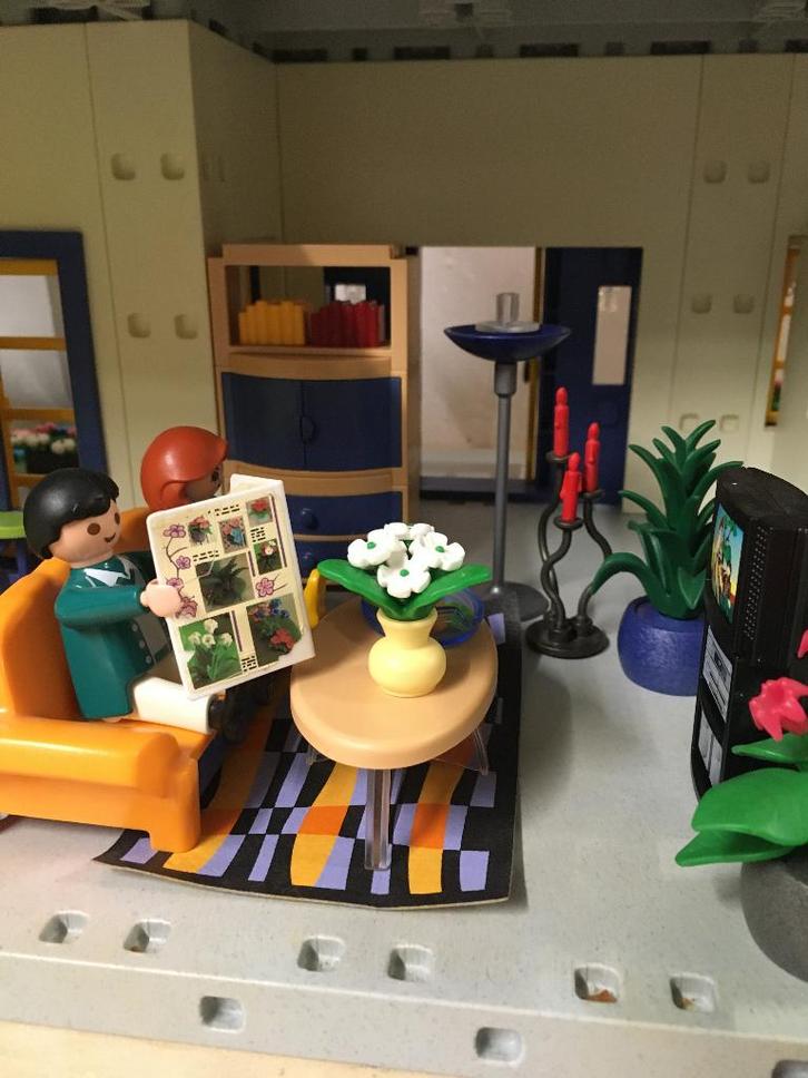 Playmobil Moderne Woonkamer 3966 Modern Woonhuis poppetje ac, Kinderen en Baby's, Speelgoed | Playmobil, Zo goed als nieuw, Complete set