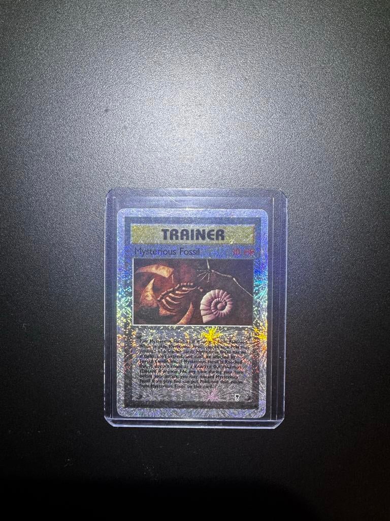 Pokemon Kaart- Mysterious Fossil Trainer, Ophalen of Verzenden, Gebruikt, Losse kaart, Foil