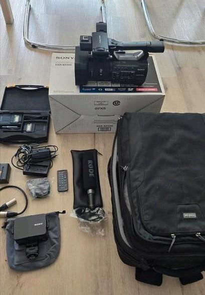 Complete set Sony HXR-NX100 (Rode microfoon, Boya, etc), Audio, Tv en Foto, Videocamera's Digitaal, Nieuw, Camera, Overige soorten