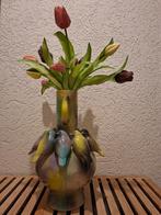 Super leuke vogeltjes vaas met (nep) tulpen, Huis en Inrichting, Woonaccessoires | Vazen, Ophalen