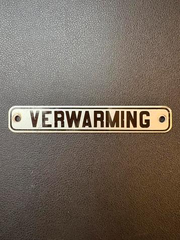 Aluminium bordje ‘Verwarming’ uit mat ‘54 beschikbaar voor biedingen