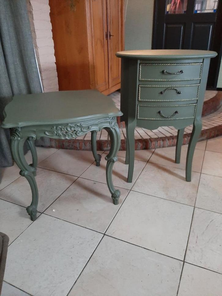 Barok Bijzettafel & Kastje -, Huis en Inrichting, Slaapkamer | Nachtkastjes, Gebruikt, Minder dan 55 cm, Minder dan 45 cm, Hout